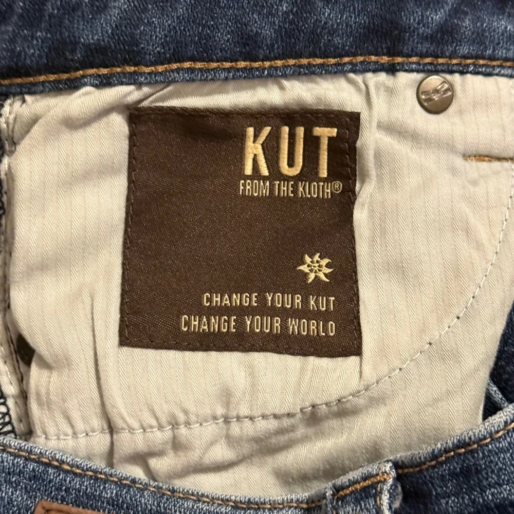 KUT from the Kloth Womens Straight Leg Jeans Blue Medium Wash Size 4L